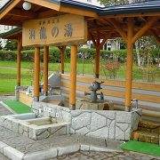 洞爺湖温泉の足湯