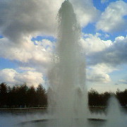 イサム・ノグチ設計のモエレ沼公園の海の噴水