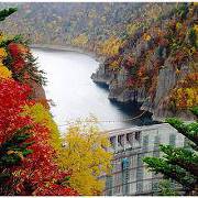 豊平峡ダムの紅葉