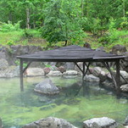 湯心亭の露天風呂 湯心亭の露天風呂