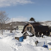 美流渡地区 積雪の様子