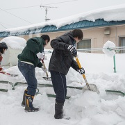 上富良野 雪はねの様子