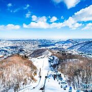 大倉山スキージャンプ場からの札幌市街の眺め