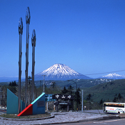 中山峠から羊蹄山を望む