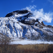 冬の昭和新山