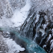 美瑛町の白ひげの滝