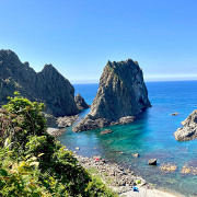 積丹半島の島武意海岸（しまむいかいがん）