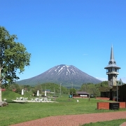 羊蹄山と有島記念館