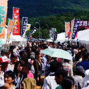 幌加内町の新そば祭りの様子