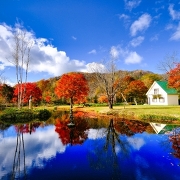 紅葉の福原山荘