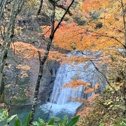 恵庭渓谷の白扇の滝