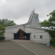二風谷アイヌ文化博物館の外観 二風谷アイヌ文化博物館の外観