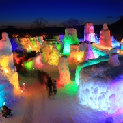 支笏湖氷濤まつりの様子 支笏湖氷濤まつりの様子