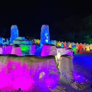 支笏湖氷濤まつりの様子 支笏湖氷濤まつりの様子